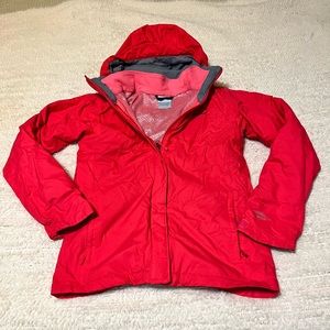 Columbia Bugaboo Interchange Jacket Youth Large Omni Shield Fleece Pink Winter